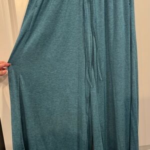 HALARA Teal Wide-Leg Pants